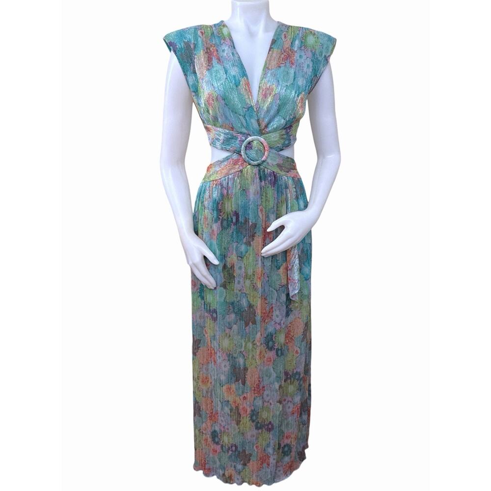 Ramy Brook Genesis Cutout Maxi Dress in Garden Knit Size 2